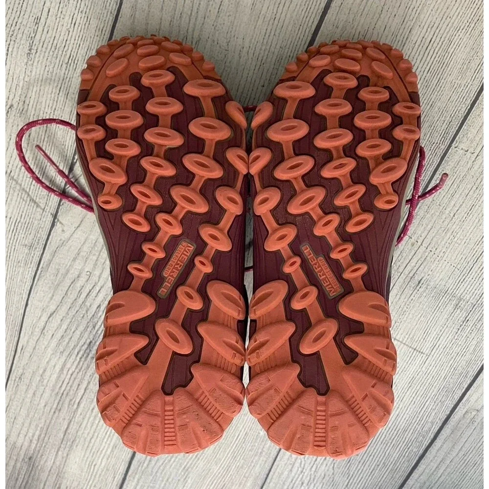 Pink Merrell Girl Hiking Boots Shoes, Size Youth 2.5